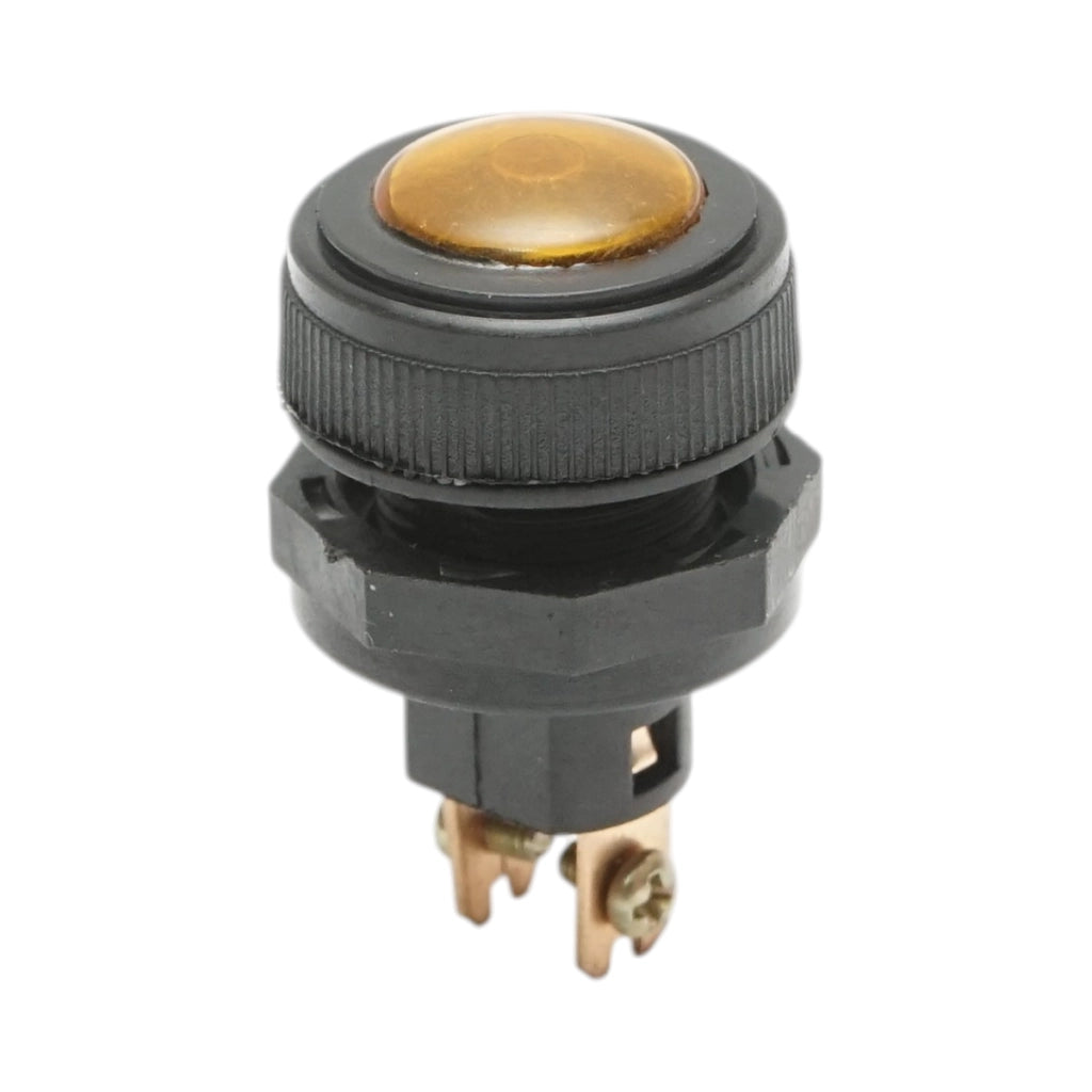 Spia luminosa gialla 12V/10A–24V/5A 2 pin universale