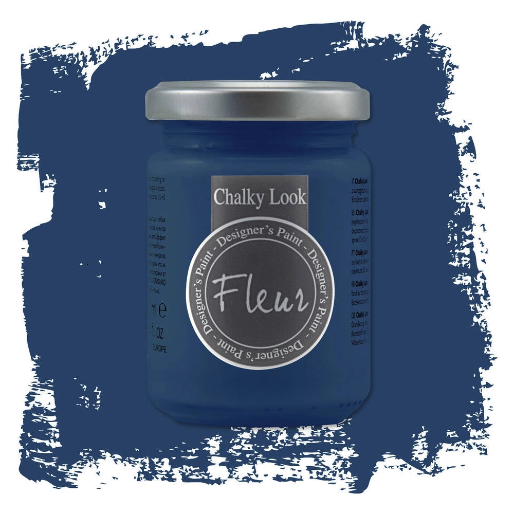 Fleur Pittura Chalky Look Colore Opaco Gessoso Shabby Legno Metallo Pareti Pelle Formato: 330 ml, Colore: Trendsetter Blue