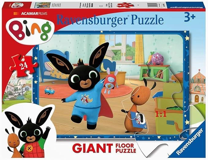 Bing, Puzzle 24 Pezzi Giant Pavimento,Ravensburger,Eta 3+