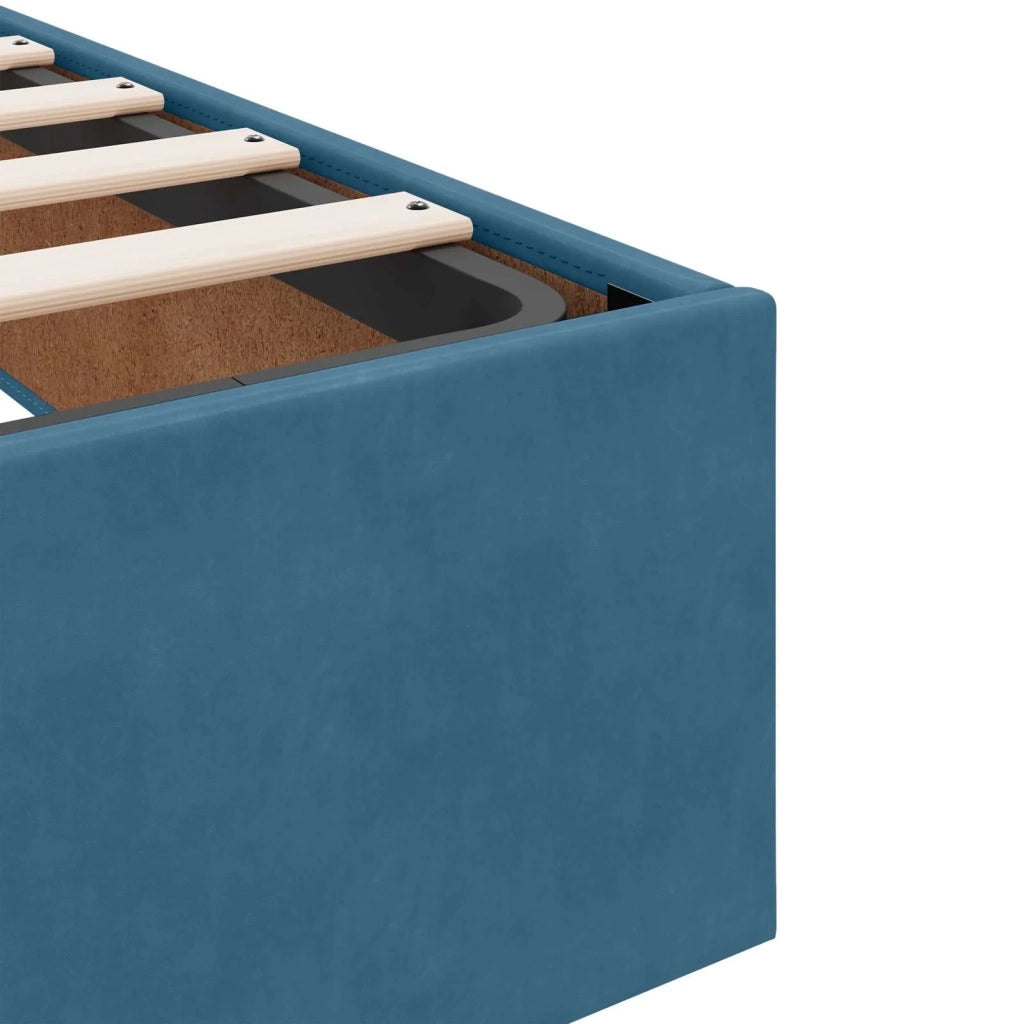 Struttura letto con materasso 2 pcs Blu Velluto 3399532