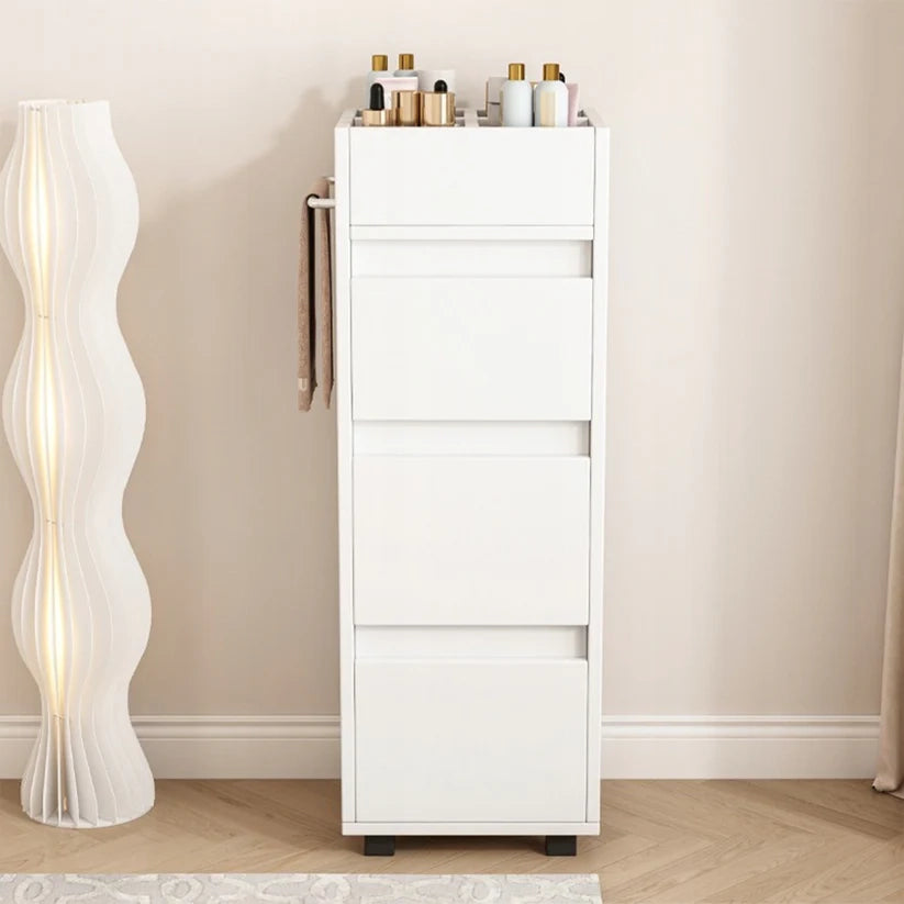 Mobile a Colonna Bianco 90 cm per Bagno Moderno e Compatto