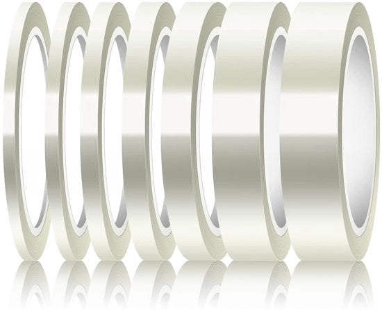 Tape per Sublimazione - Resistente al Calore - Translucido - 4/6/8/10/12/20/25mm x 10m - Impermeabile - Polietilene - 4 Millimetri - Nastro di Imballaggio