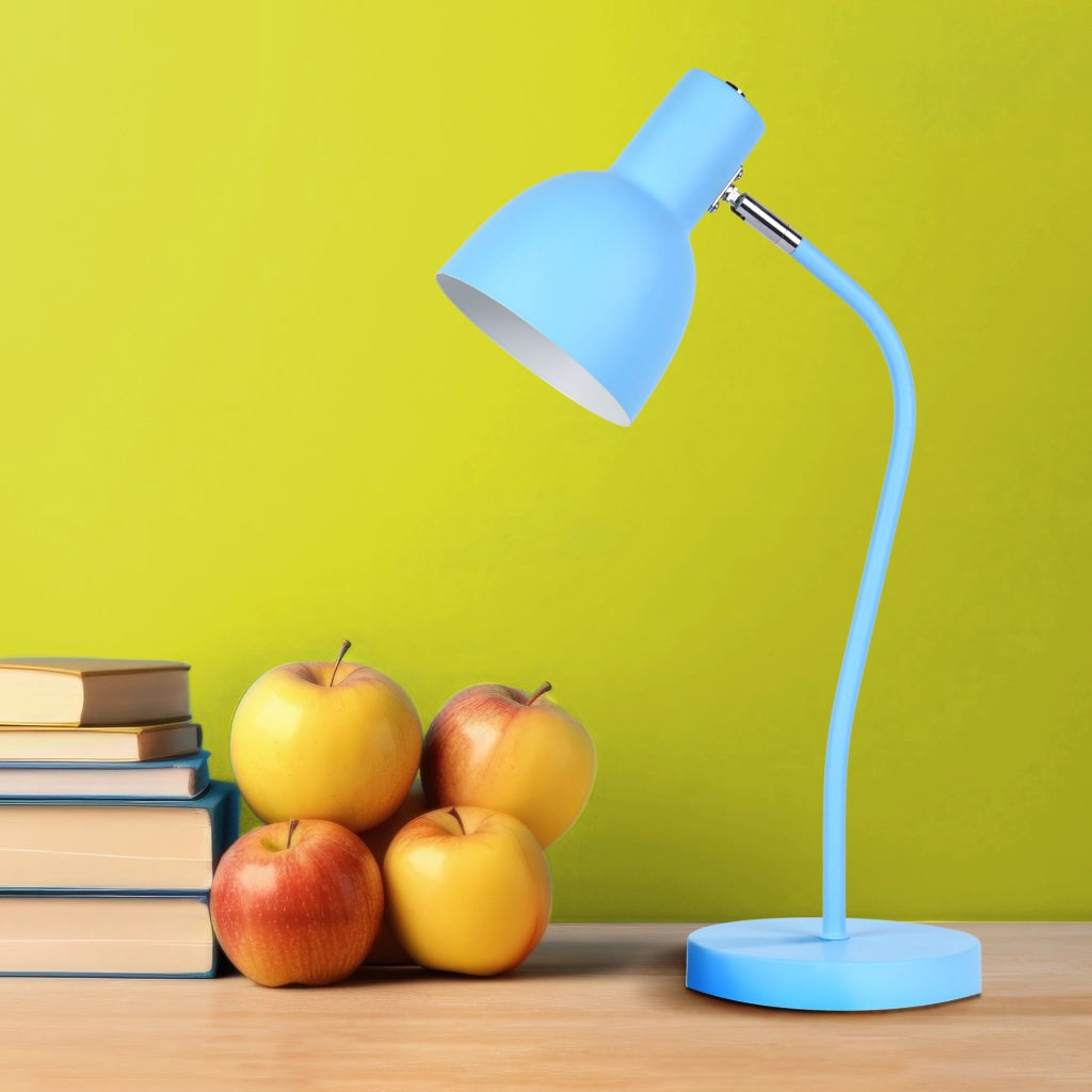 Lampada da scrivania Polux MIMI blu E27 metallo 50cm