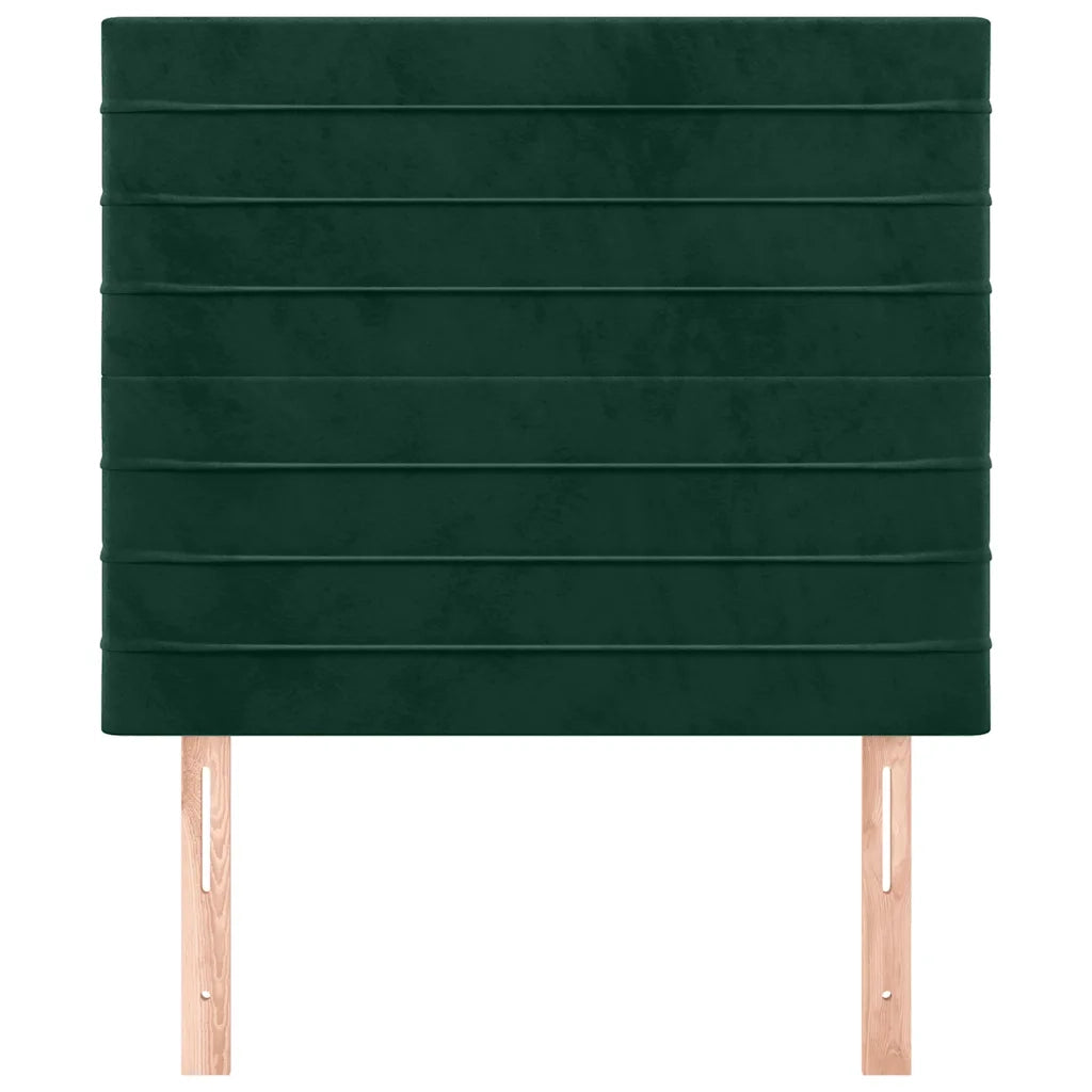 Testiera | Testata Verde Scuro 80x5x118/128 cm Velluto