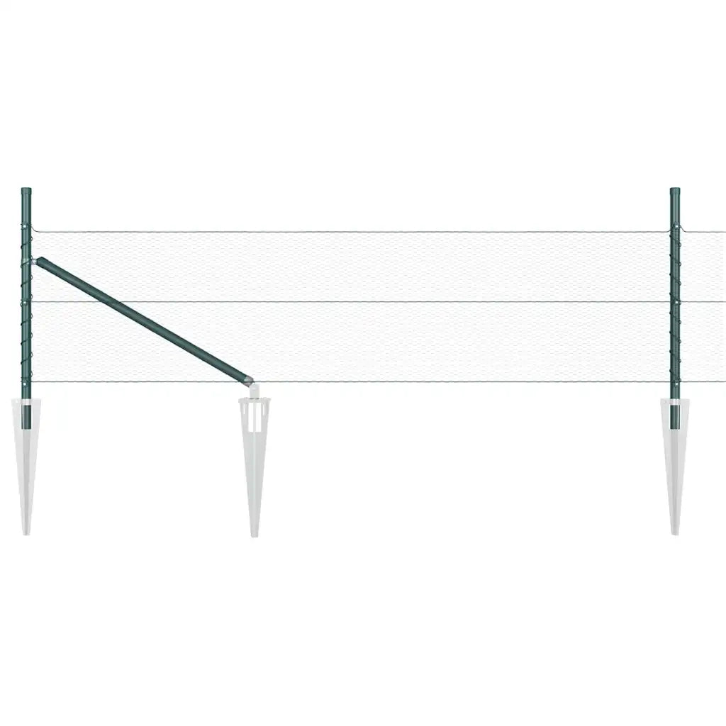 Palo della recinzione Verde 100 x 0,4 m (maglia di 13 mm)