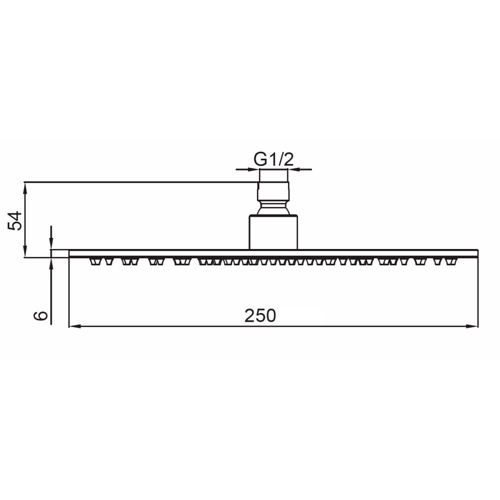SINED Soffione doccia rotondo inox colore inox in Acciaio Inox 316L resistente alla corrosione per interni ed esterni diametro 25 cm finitura inox spazzolato design moderno - Modello Levante SOFFIONE-