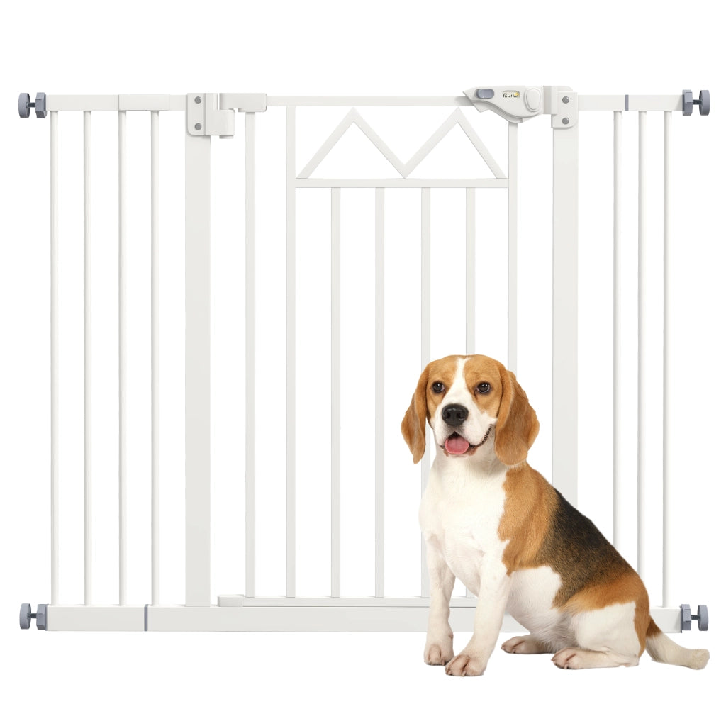 Cancelletto per Cani ¨C Minimal ¨C Bianco Acciaio 74-100x76 cm