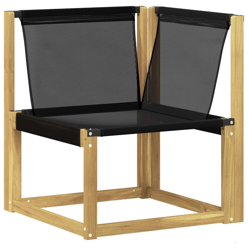 Set di divani da esterno 9 pz Bianco e Nero 3389850
