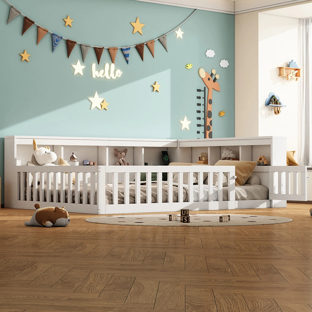 Daybed - Xylo - 140x190 cm USB balaustra bianco
