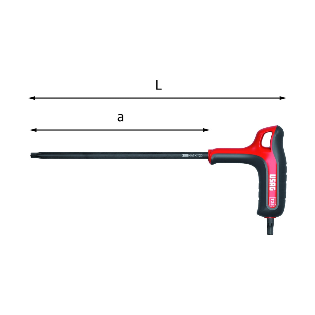 USAG CHIAVI MASCHIO CON IMPUGNATURA PER VITI CON IMPRONTA TORX T45 U02800452
