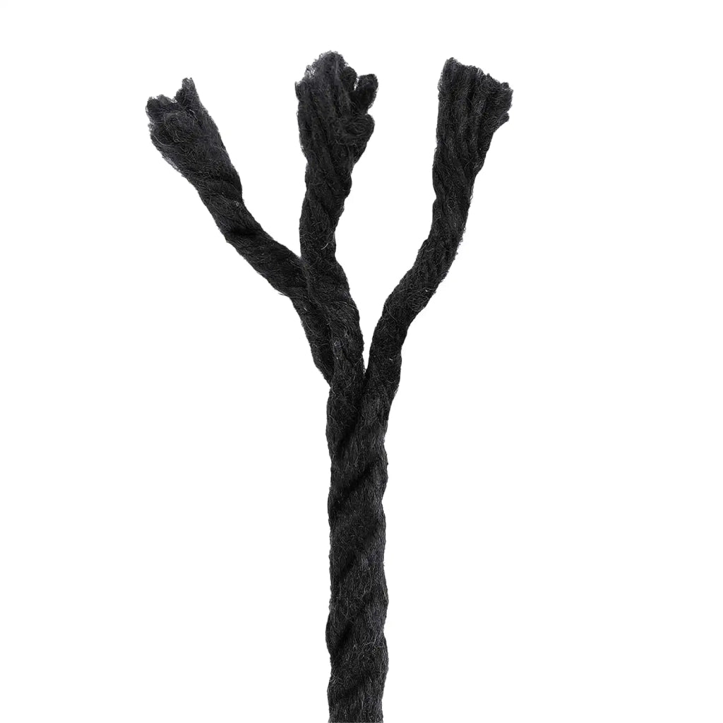 Corda | Fune Nero 0,6 x 0,6 x 5000 cm Cotone