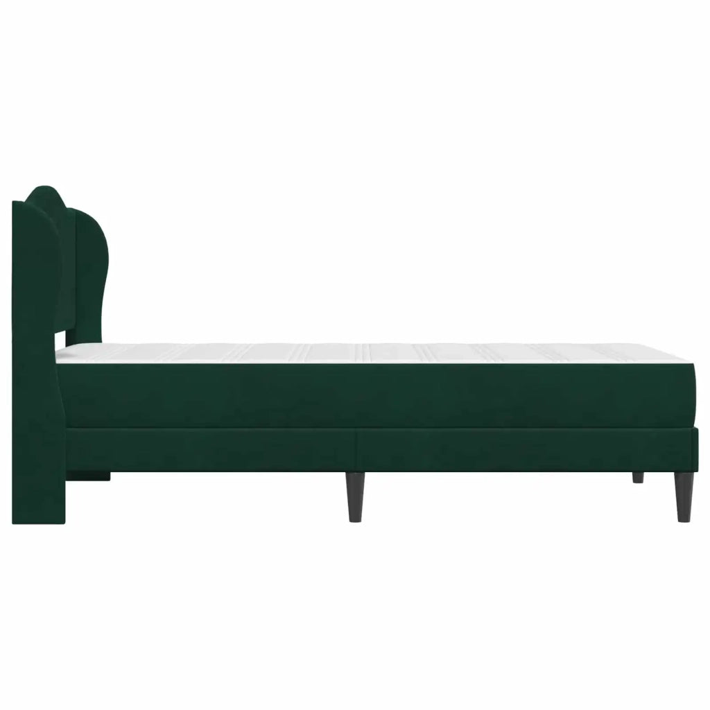 Struttura del letto con stoccaggio e testata Verde Scuro 3415186