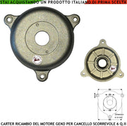 Tappo Statore Con Cuscinetto di Tenuta Per il Rotore Ricambio del Motore Geko 230 V Montato Sul Cancello Scorrevole Costruito in Fusione di Alluminio Con Invito e 3 Fori di Fissaggio Equidistanti