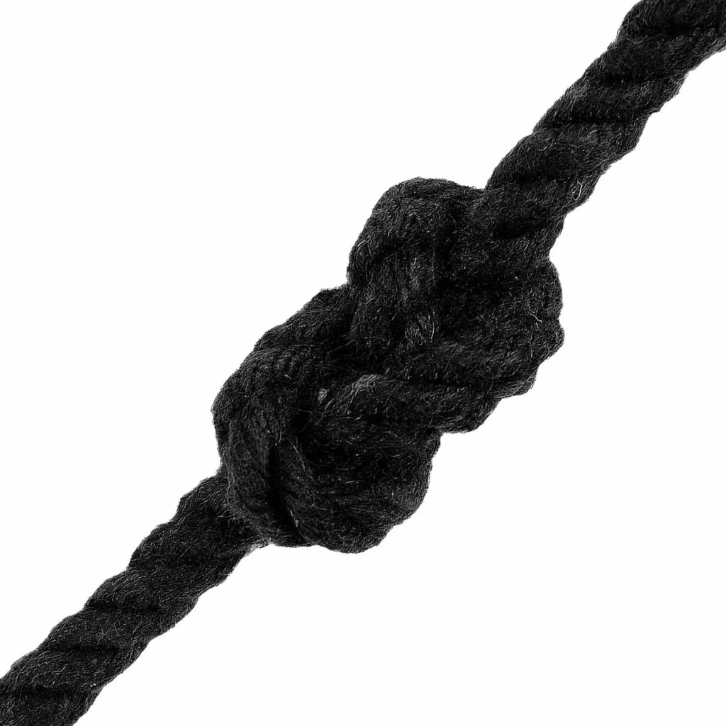 Spago di Cotone 4 mm 500 m Nero 100% Cotone 42011798