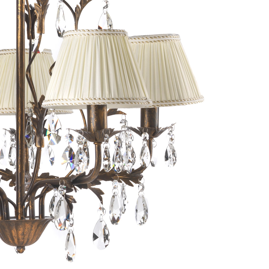 Lampadario 5 luci Karen bronzo