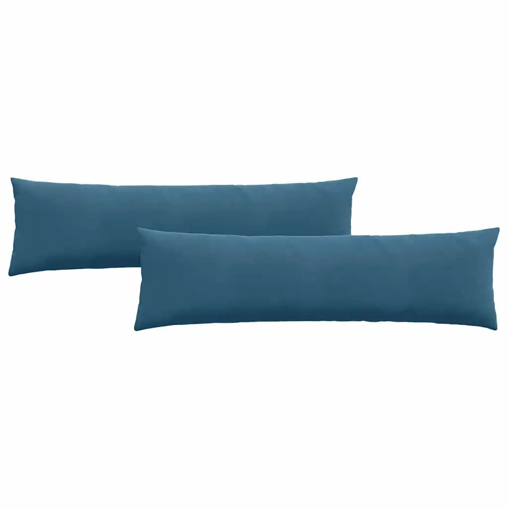 Cuscini da Divano 2 pcs Blu 145 x 40 cm Tessuto in Cords 42013841