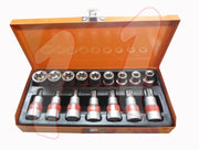 SET CHIAVI A BUSSOLA TORX MASCHIO FEMMINA 16 PEZZI