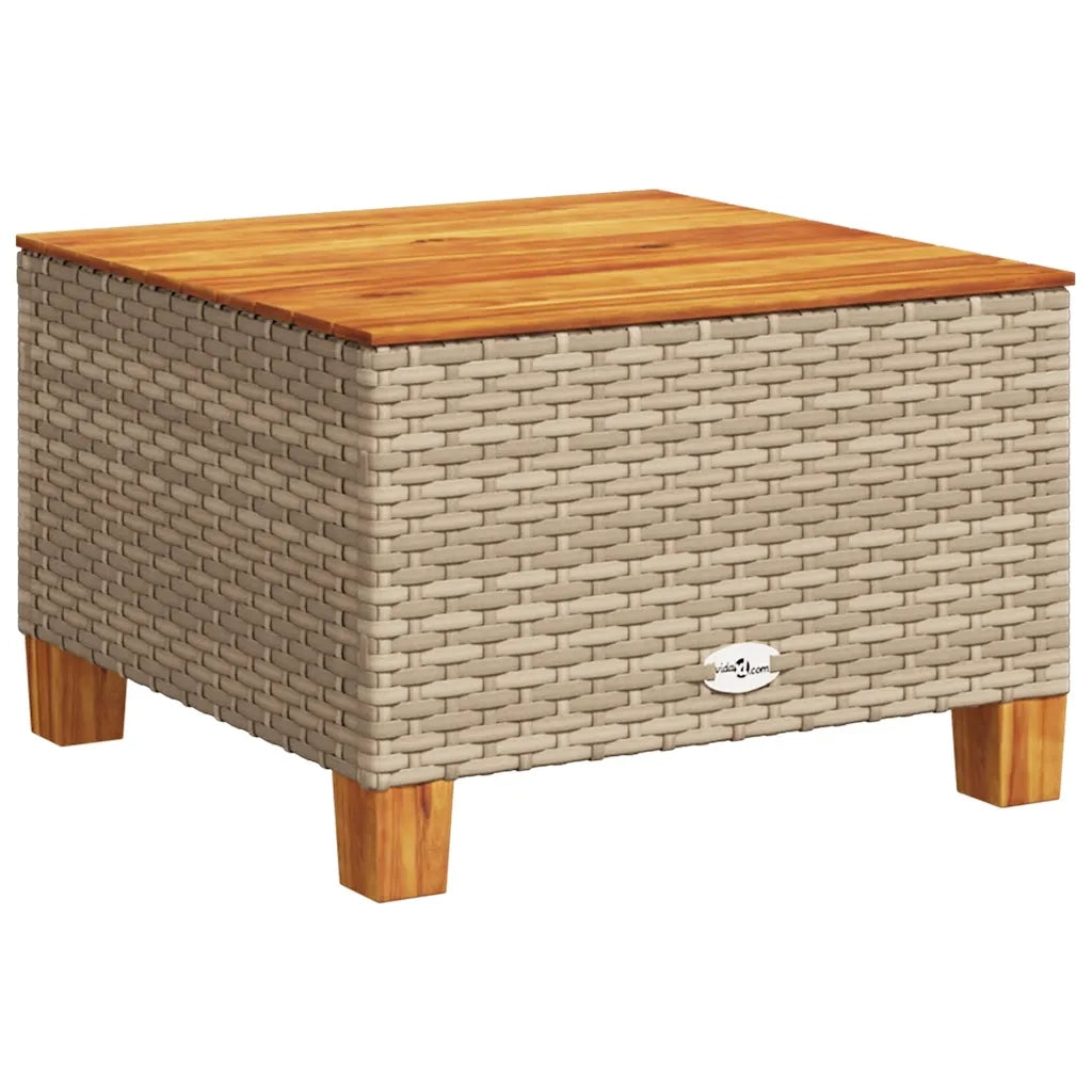 Set Divani da Giardino 11 pz con Cuscini Beige in Polyrattan 3262027