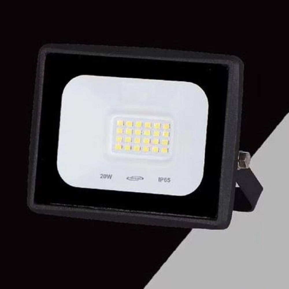 Trade Shop - Faretto Led Faro 20 Watt 1800 Lm Ip65 Nero Luce Fredda Calda Naturale Ek02-20w-n -