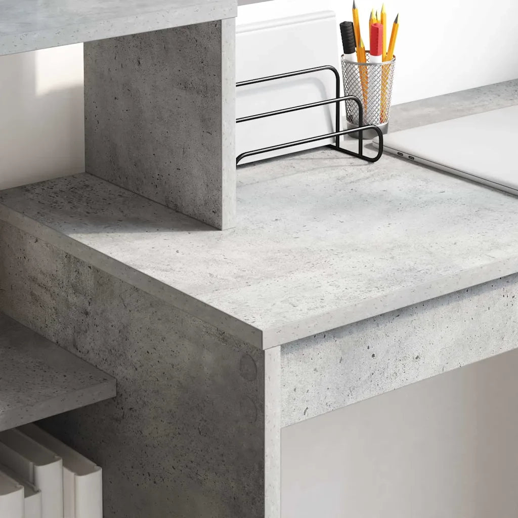 Scrivania Grigio cemento 100 x 40 x 90 cm Legno multistrato 869317