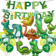 Decorazioni per Festa di Compleanno - Set di Dinosauri - Decorazione per Festa - Bambini - Palloncini - Giungla - 27 pezzi - Kunststof di Alta Qualità