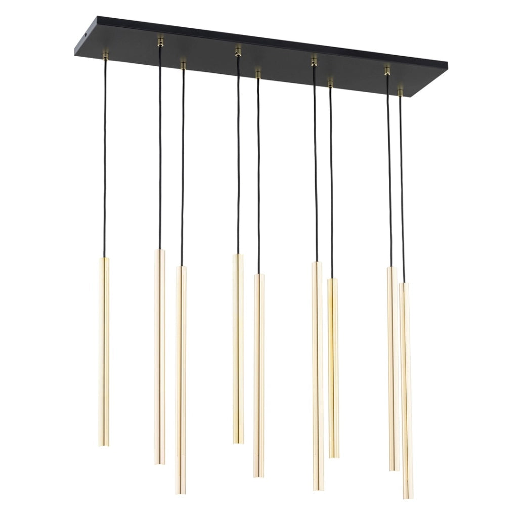 Lampada a sospensione glamour oro Selter Emibig 9xG9
