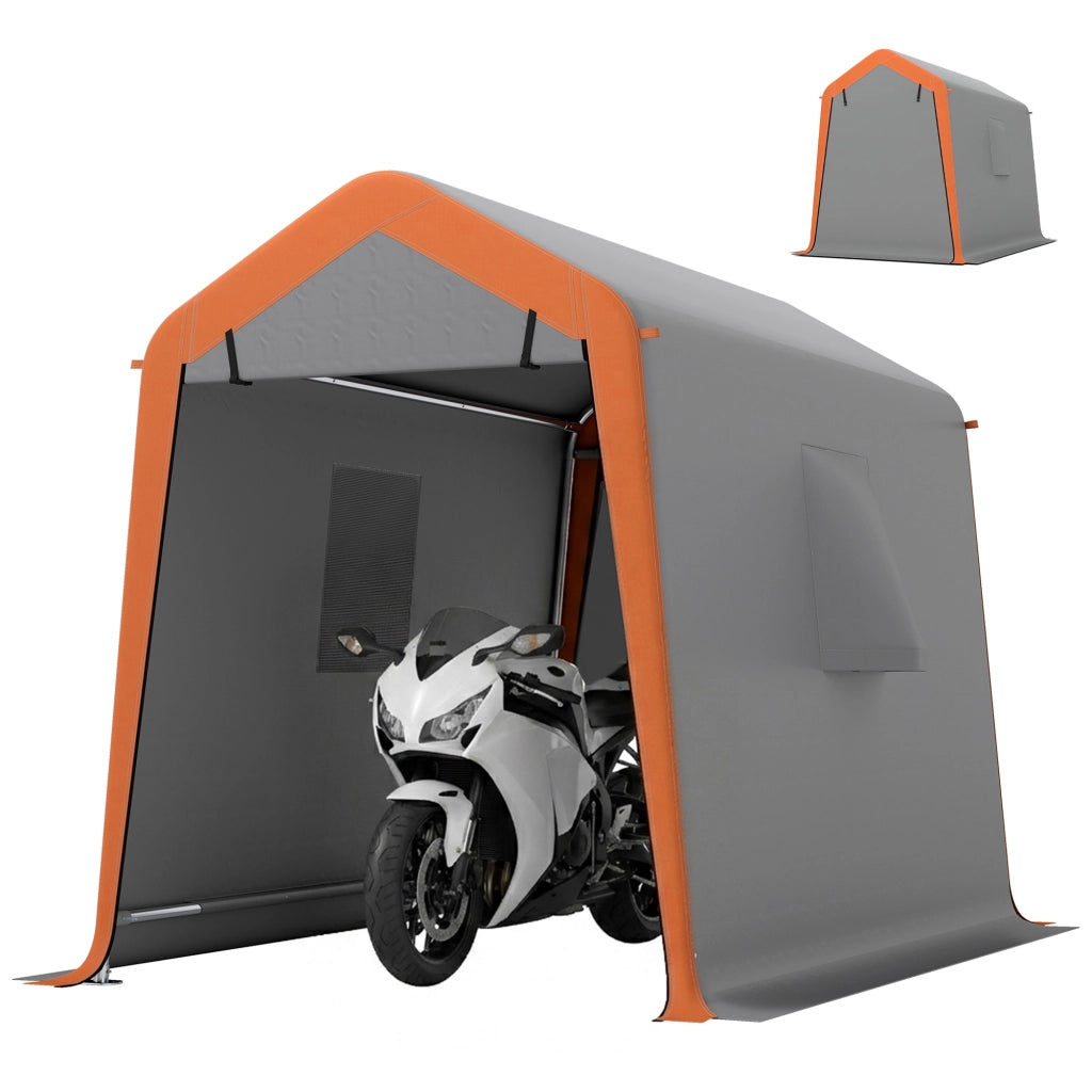 Garage Portatile per Auto ¨C Minimal ¨C Grigio 240x180 cm