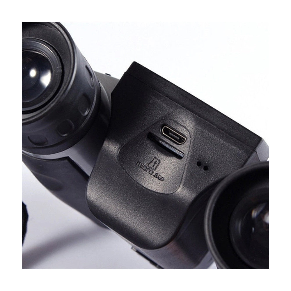 Trade Shop - Binocolo Con Fotocamera Videocamera Digitale Hd Micro Sd 1080 12x Display 2" -