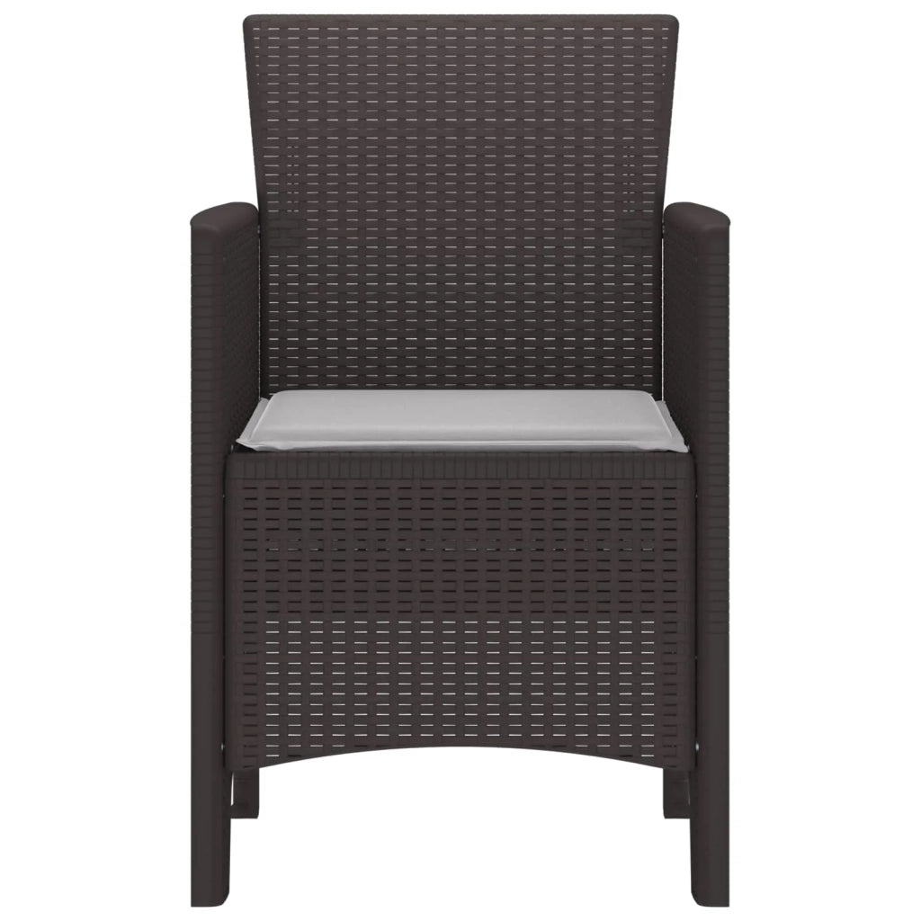 Sedia da Giardino 2 pcs Marrone 53 x 49 x 85 cm Polipropilene 847455