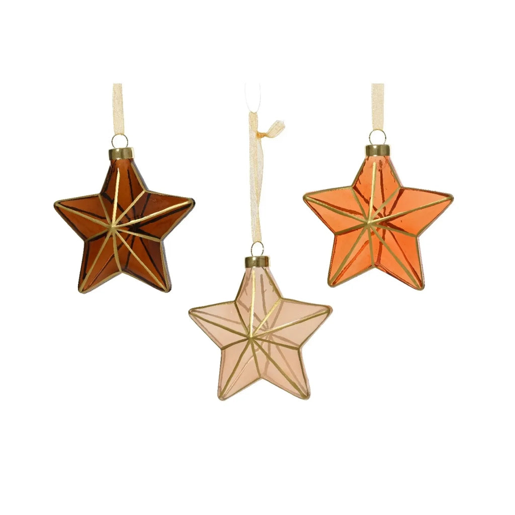 Ornamento Stella Vt trasparente ass 10xH10,5