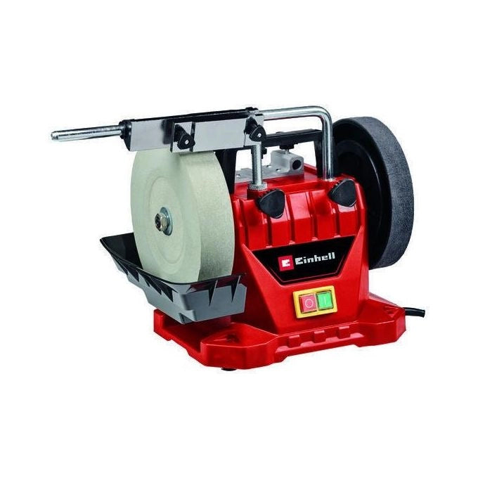 Einhell TC-WG 200 Smerigliatrice da Banco ad Acqua Mola Umida 200 mm 125W 110 rpm colore Rosso
