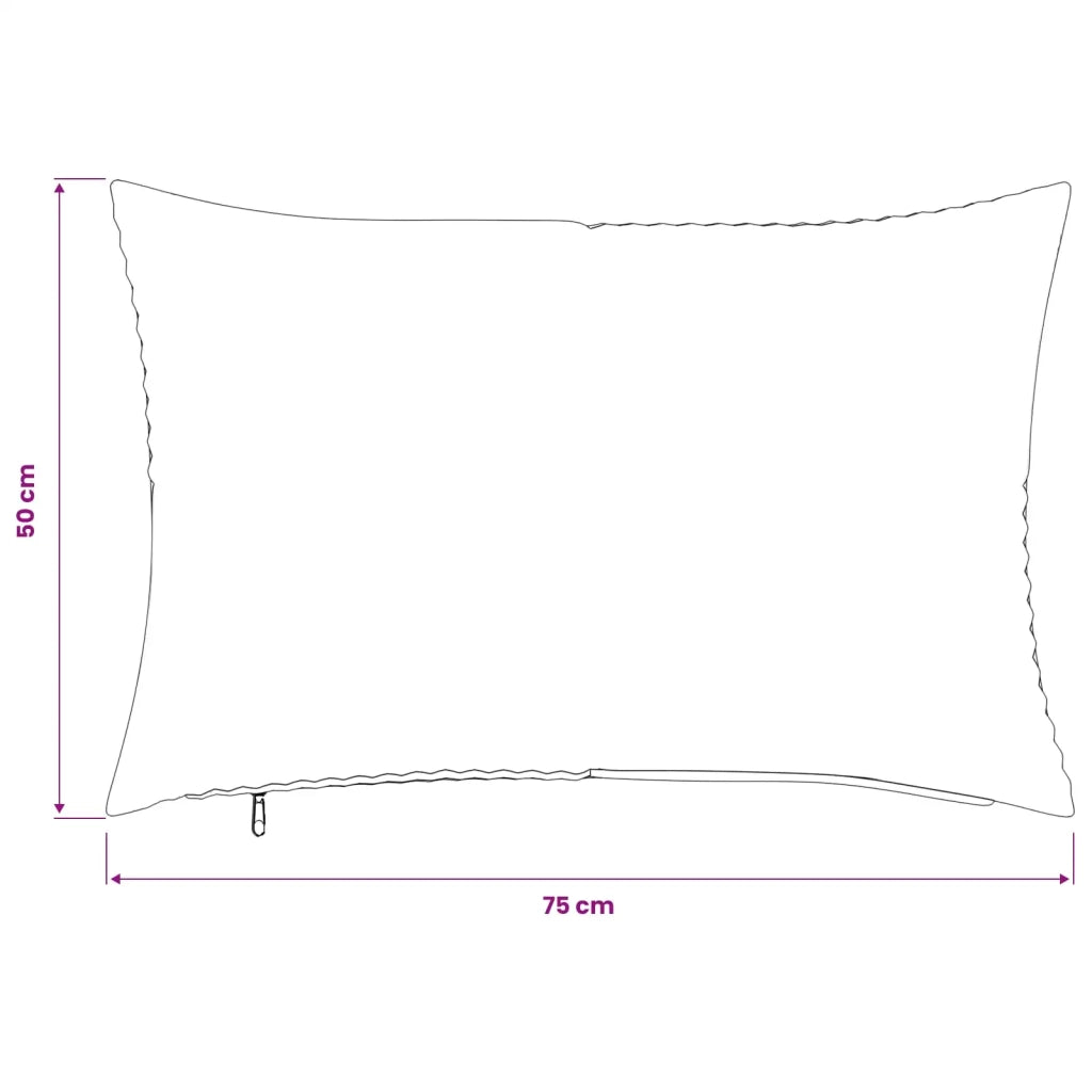 Federa 2 pcs ALMELO Antracite 50 x 75 cm corduroy 915121
