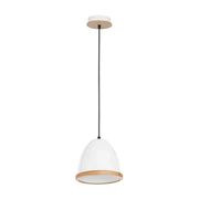 Lampada a sospensione Milagro Studio E27 bianca Ø21cm