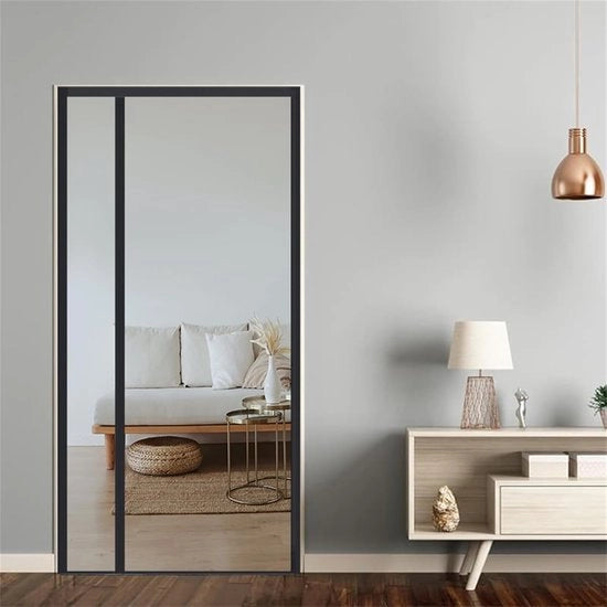 Deurgordijn magnetico - 110*210cm - Anti-zanzare - Senza perforazione necessaria - Adatto per porte in legno, ferro, marmo, acciaio inossidabile, piastrelle ceramiche e altre porte di ingresso - Deurgordijn anti-zanzare estivo - Apertura laterale