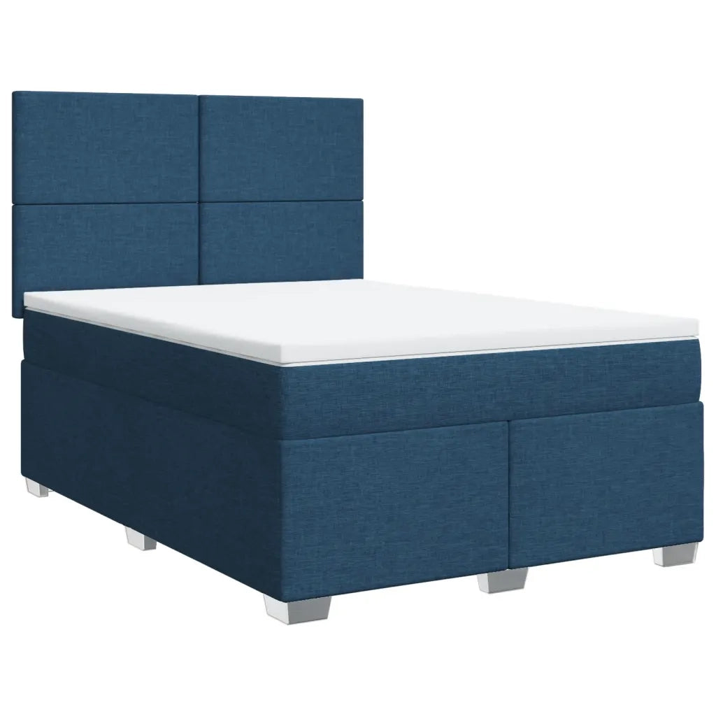 Giroletto a Molle con Materasso Blu 140x200 cm in Tessuto 3292810