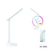 Trade Shop - Lampada Tavolo Scrivania Moderna Led Casa Ufficio Touch Bianca Snodabile Dt-2665 -