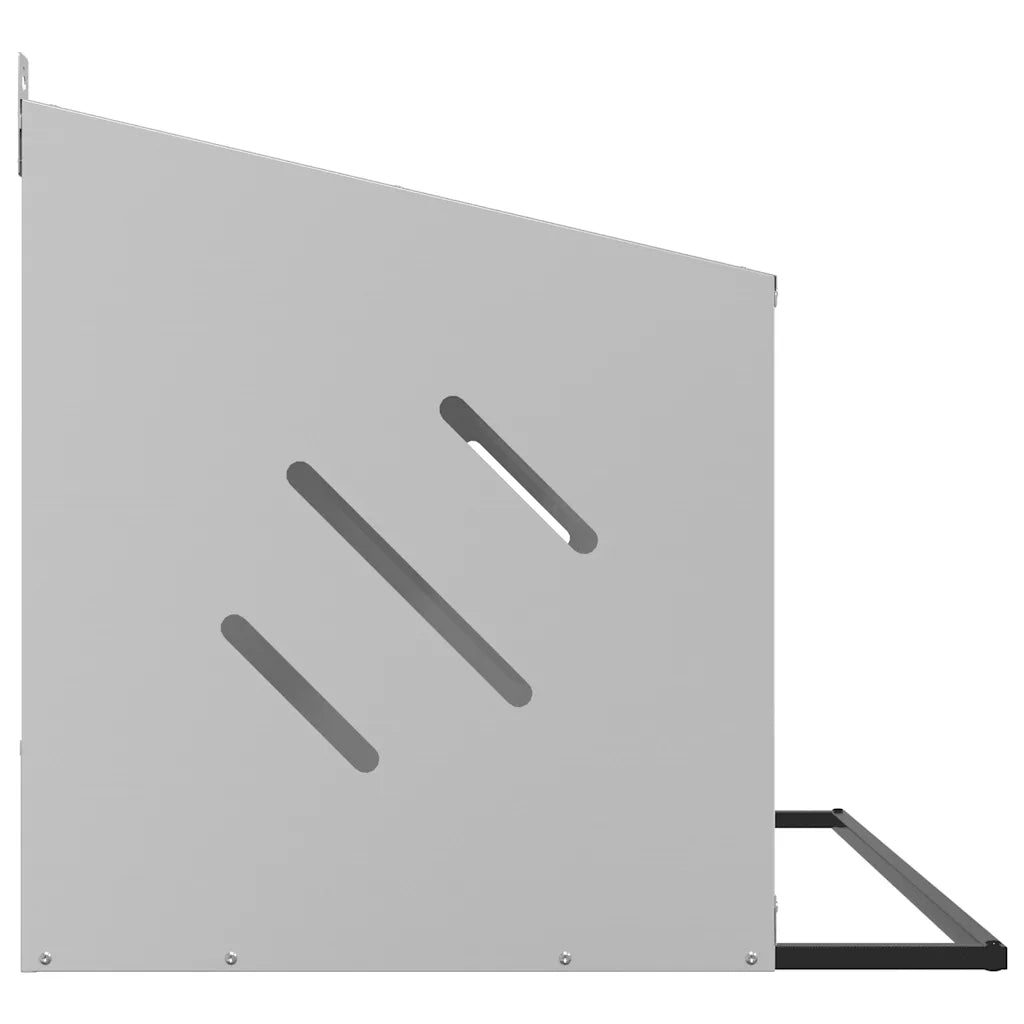 Nido per Polli con 4 Scomparti in Metallo Galvanizzato Argento 864344