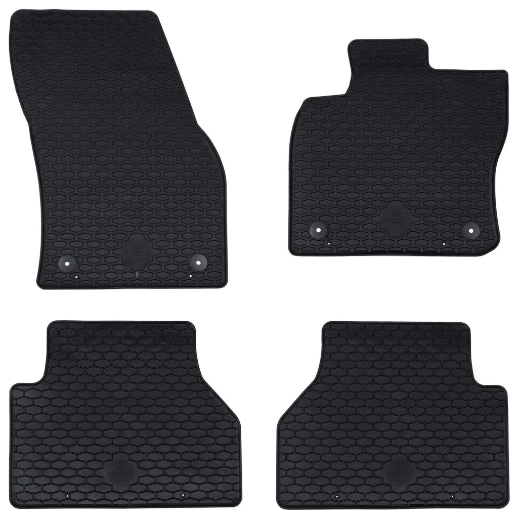 Tappetino per Auto 4 pcs Nero adatto per VW CADDY 2020- Gomma 42029078