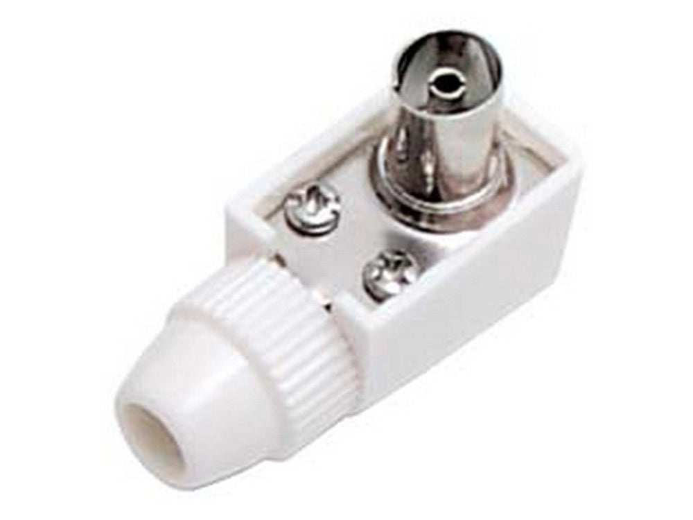 10pz presa coassiale tv a squadra mm.9,5 - bianca 32050 cod:ferx.fer273077