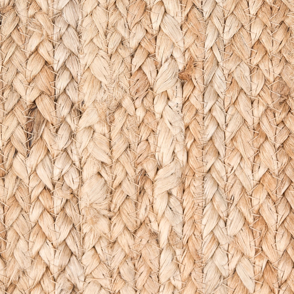 Tappeto beige in juta 80 x 300 cm Asimmetrico intrecciato Stile rustico Soggiorno Camera da letto