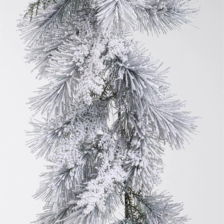 Festone SALISBURGO natalizio innevato 180 cm