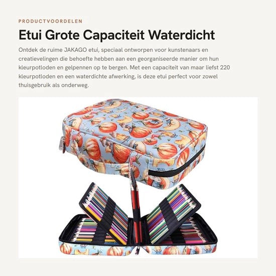Etui per Pennarelli con Grande Capacità - Impermeabile - Zaino per Pennarelli con 72 Tasche - Durevole - Zaino in Poliestere Oxford - Etui per Pennarelli