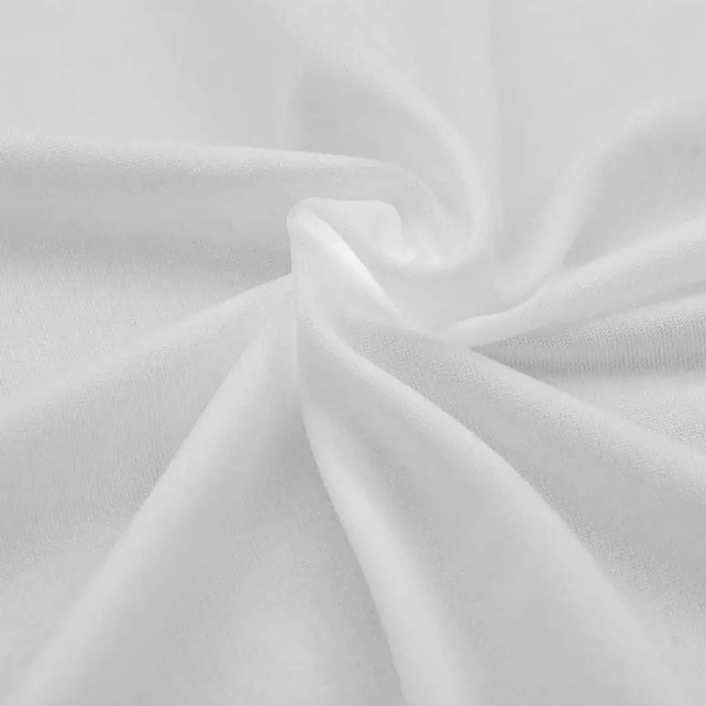 Fodere Elasticizzate per Tavolo 2 pezzi 120x60,5x74 cm Bianche 132033