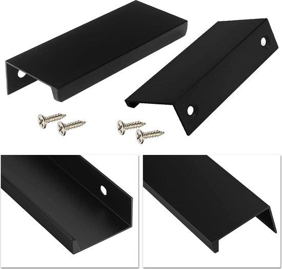Maniglia di apertura della porta, Fissaggio porta / maniglia di apertura, porta finestra, Piastra di chiusura porta - esterno per porte scorrevoli, maniglione / maniglione 8pz