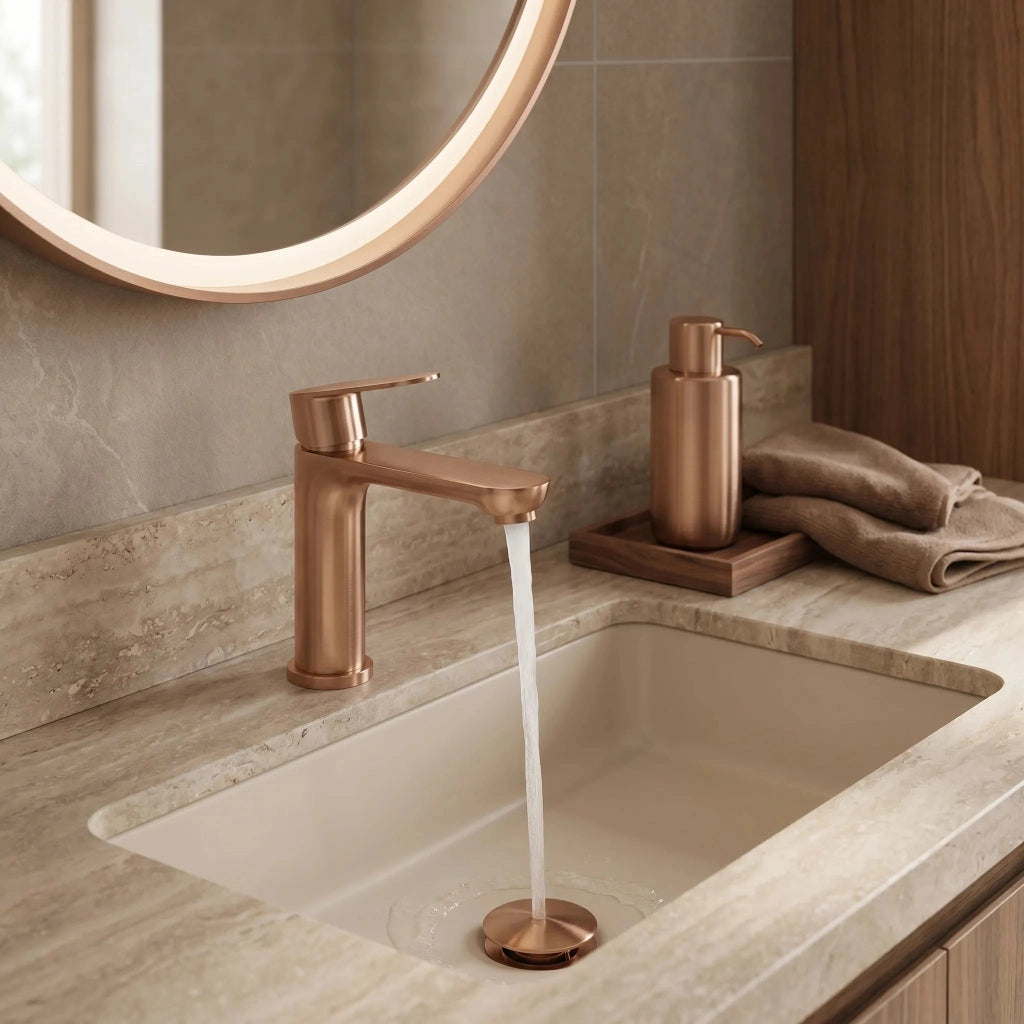 Rubinetto Da Bagno Rea Logan Brush Copper