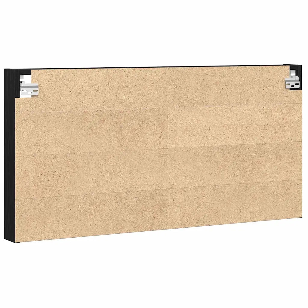 Vetrina Rovere Nero 100 x 8,5 x 50 cm Legno multistrato 862296