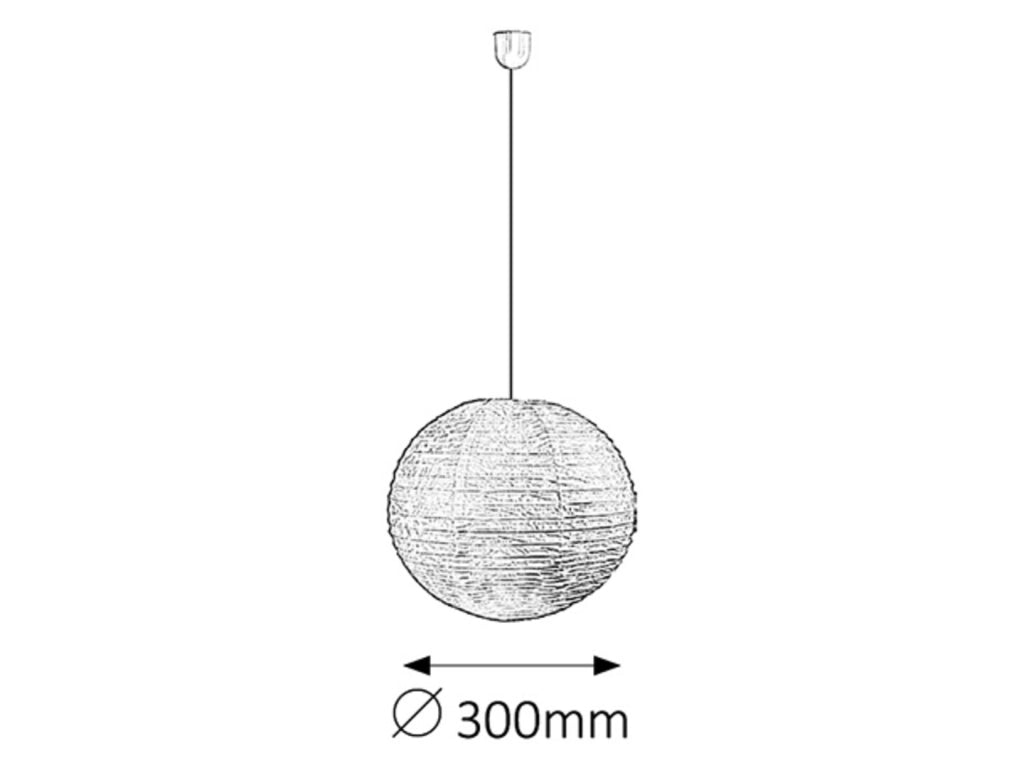 Paralume carta sfera 40 cm multicolore Leon Rabalux
