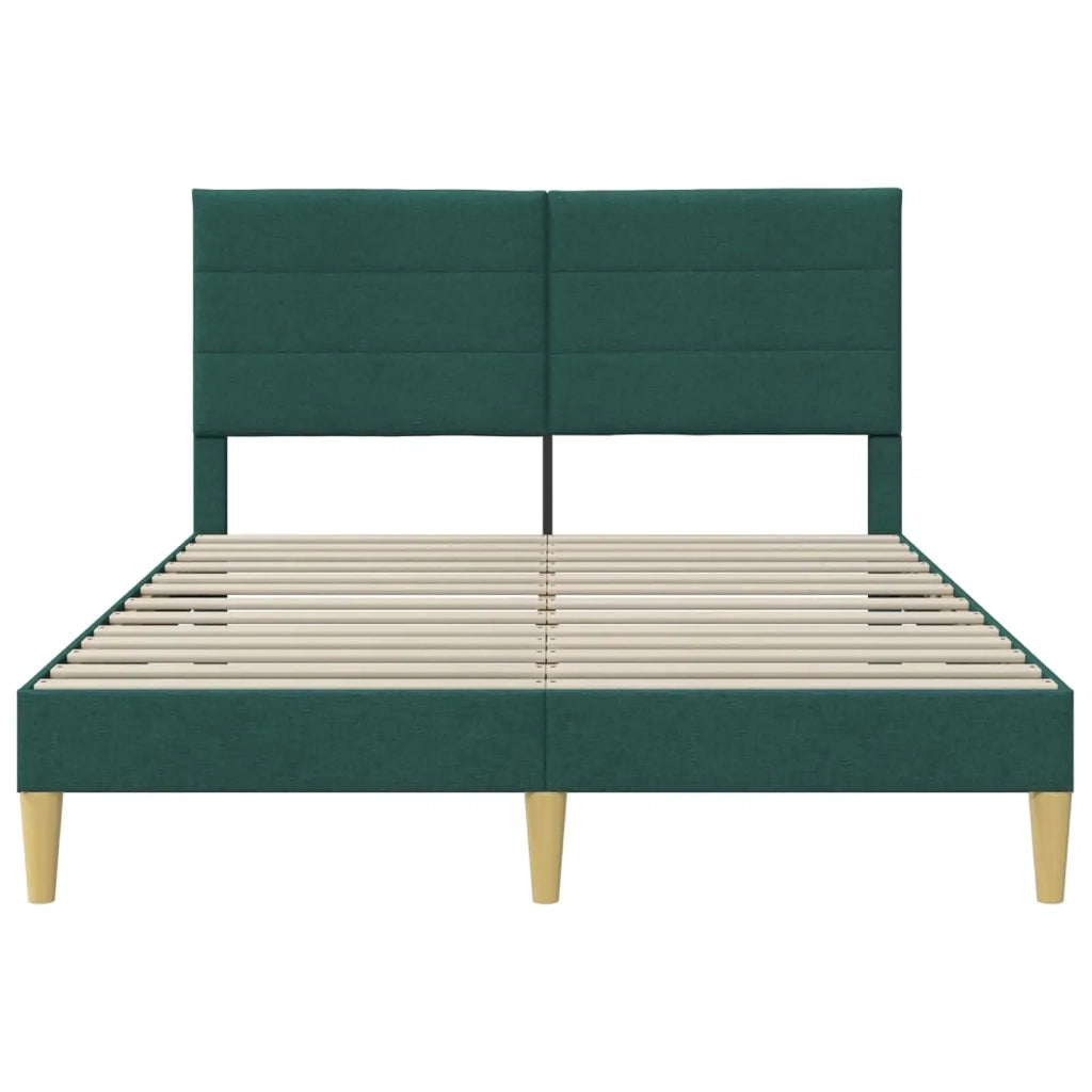 Struttura del letto Verde Scuro 120 x 190 cm Tessuto 42027573