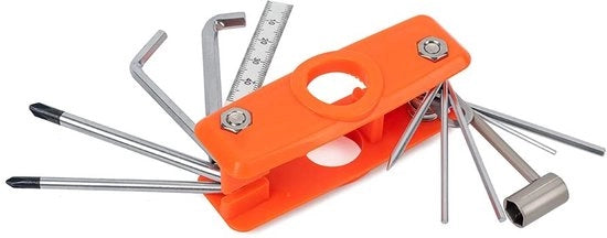 11-in-1 chiave a bussola multifunzione - Riparazione chitarra - Compatta e pratica - Inclusa chiave a tasto e scala - Ideale per...