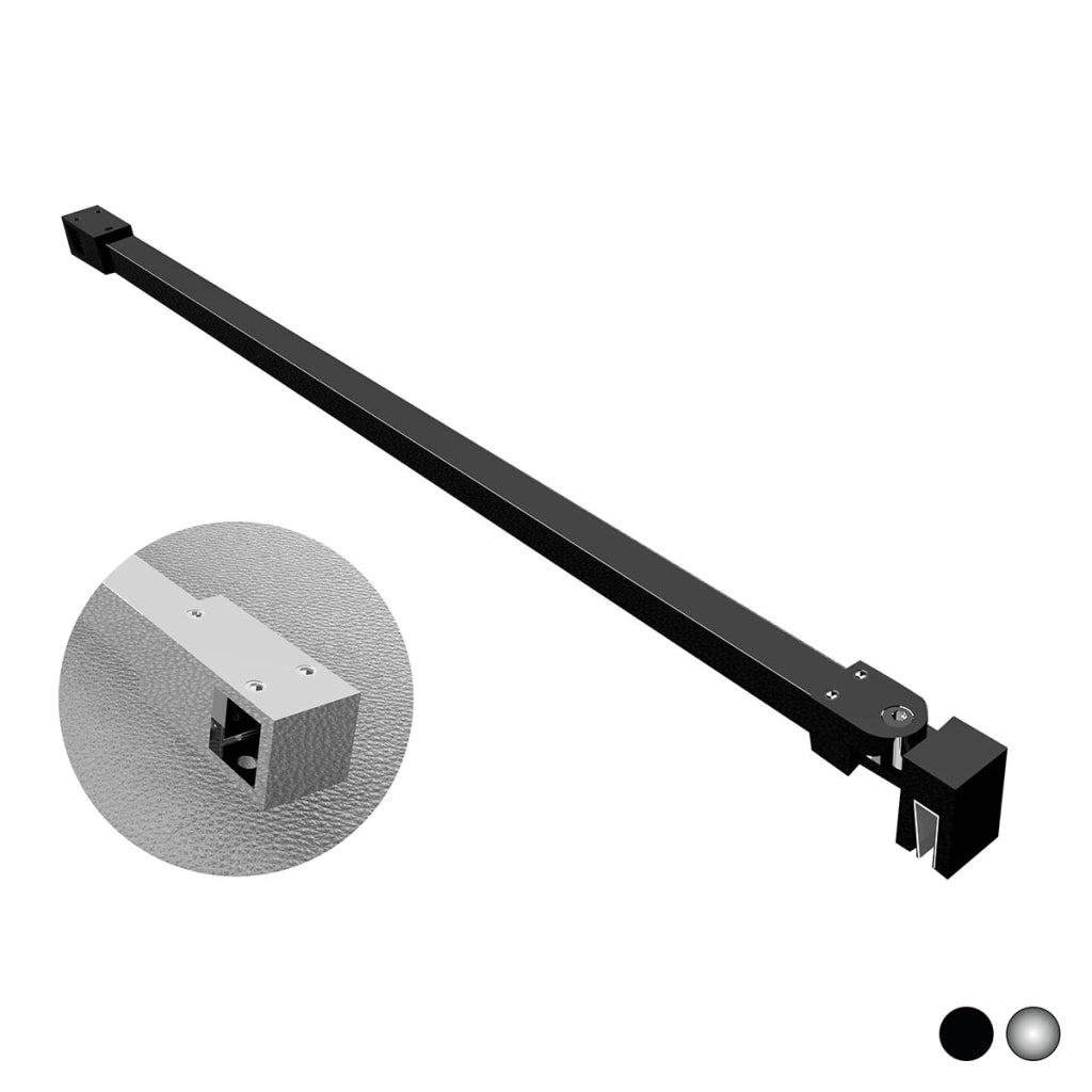 BRACCIO A T PER WALK IN QUADRO- cm 65 Nero- DHIMP- pezzi 1